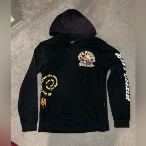 Brooklyn Cloth Black Hoodie with Colorful Graphics